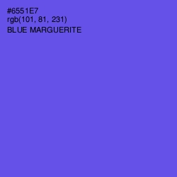 #6551E7 - Blue Marguerite Color Image