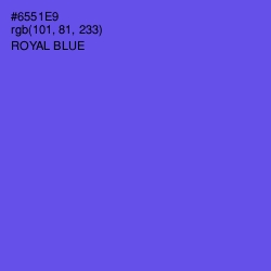 #6551E9 - Royal Blue Color Image