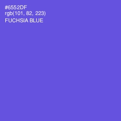 #6552DF - Fuchsia Blue Color Image