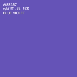 #6553B7 - Blue Violet Color Image