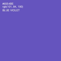 #6554BE - Blue Violet Color Image