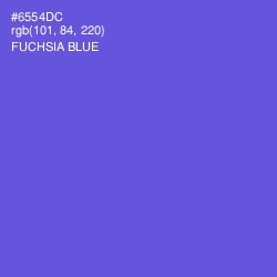 #6554DC - Fuchsia Blue Color Image