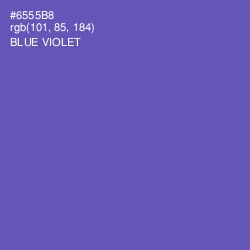 #6555B8 - Blue Violet Color Image