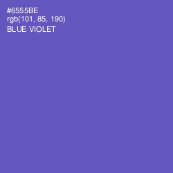 #6555BE - Blue Violet Color Image