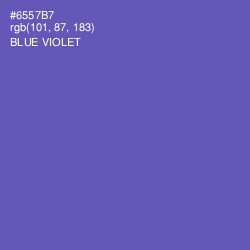 #6557B7 - Blue Violet Color Image