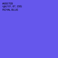 #6557EB - Royal Blue Color Image