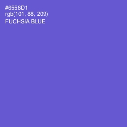 #6558D1 - Fuchsia Blue Color Image