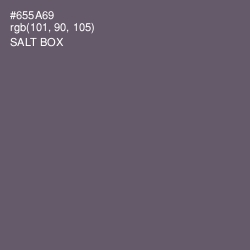 #655A69 - Salt Box Color Image