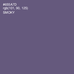 #655A7D - Smoky Color Image