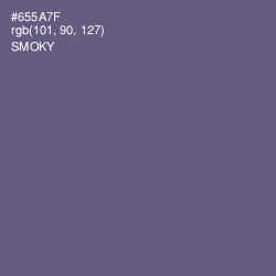 #655A7F - Smoky Color Image