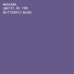 #655A8A - Butterfly Bush Color Image
