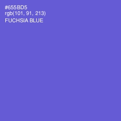 #655BD5 - Fuchsia Blue Color Image