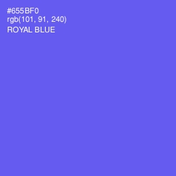 #655BF0 - Royal Blue Color Image