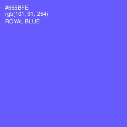 #655BFE - Royal Blue Color Image