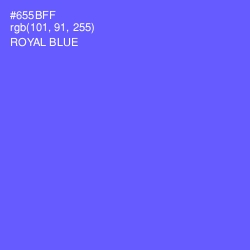 #655BFF - Royal Blue Color Image