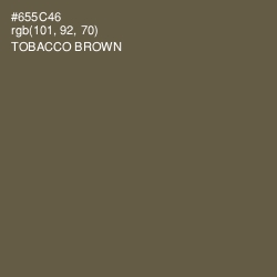 #655C46 - Tobacco Brown Color Image