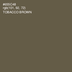 #655C48 - Tobacco Brown Color Image
