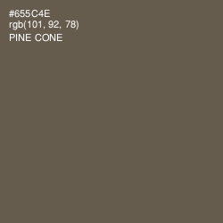 #655C4E - Pine Cone Color Image