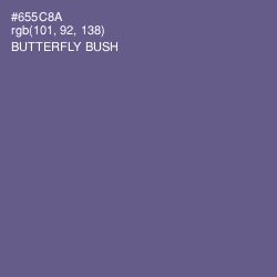 #655C8A - Butterfly Bush Color Image