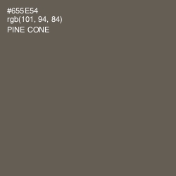 #655E54 - Pine Cone Color Image