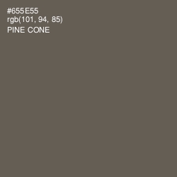 #655E55 - Pine Cone Color Image