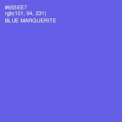 #655EE7 - Blue Marguerite Color Image