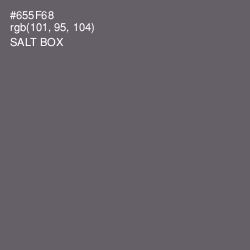 #655F68 - Salt Box Color Image