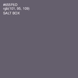 #655F6D - Salt Box Color Image