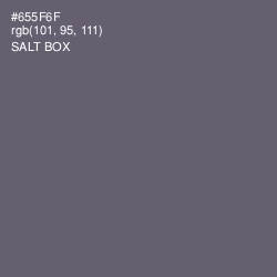 #655F6F - Salt Box Color Image