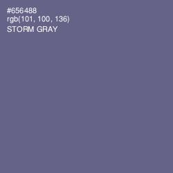 #656488 - Storm Gray Color Image