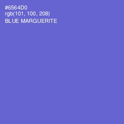 #6564D0 - Blue Marguerite Color Image