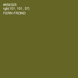#656525 - Fern Frond Color Image