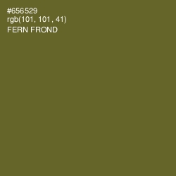 #656529 - Fern Frond Color Image