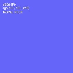 #6565F9 - Royal Blue Color Image