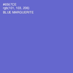 #6567CE - Blue Marguerite Color Image