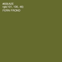 #656A2E - Fern Frond Color Image