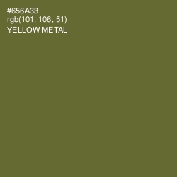 #656A33 - Yellow Metal Color Image
