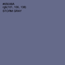 #656A8A - Storm Gray Color Image