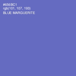 #656BC1 - Blue Marguerite Color Image