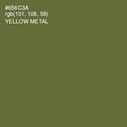 #656C3A - Yellow Metal Color Image