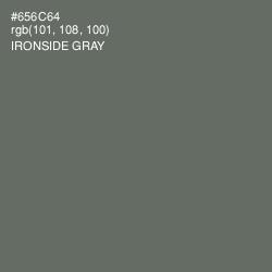 #656C64 - Ironside Gray Color Image