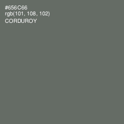 #656C66 - Corduroy Color Image