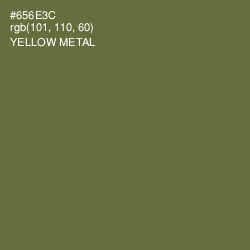 #656E3C - Yellow Metal Color Image