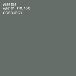 #656E68 - Corduroy Color Image
