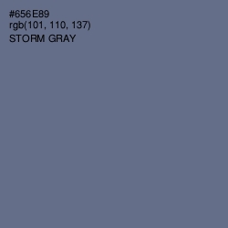 #656E89 - Storm Gray Color Image