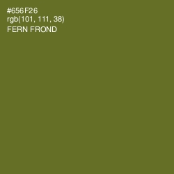 #656F26 - Fern Frond Color Image