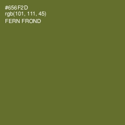 #656F2D - Fern Frond Color Image