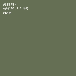#656F54 - Siam Color Image