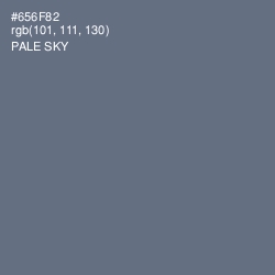 #656F82 - Pale Sky Color Image