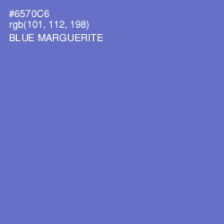 #6570C6 - Blue Marguerite Color Image